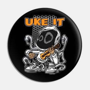 Uke It. Uke It. Hoodie Boy with Ukelele Pin