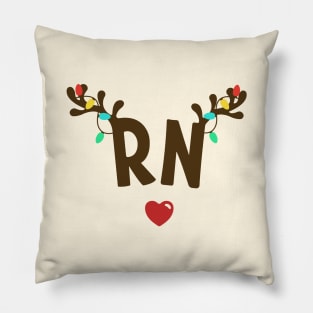 Registered Nurse Christmas Pillow