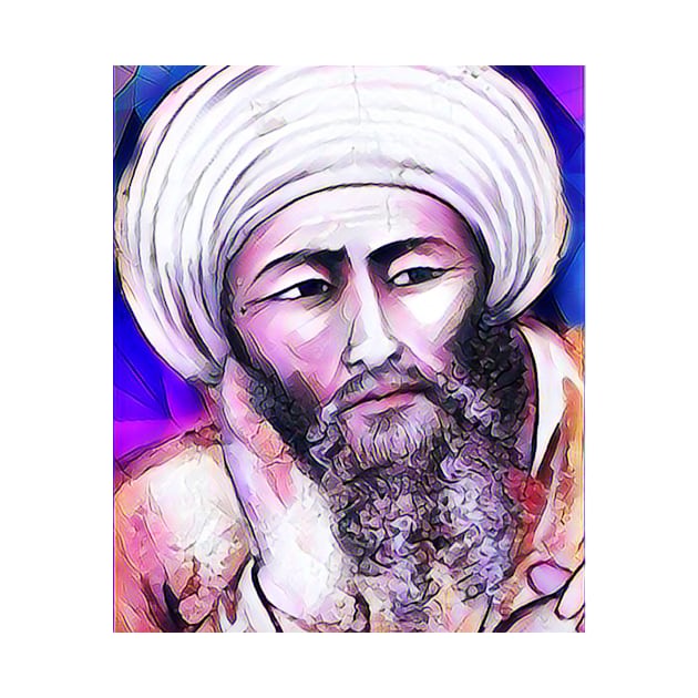 Averroes Pink Portrait | Averroes Artwork 8 by JustLit