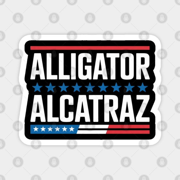Alligator-Alcatraz Magnet by Creatifly Graphic Tees