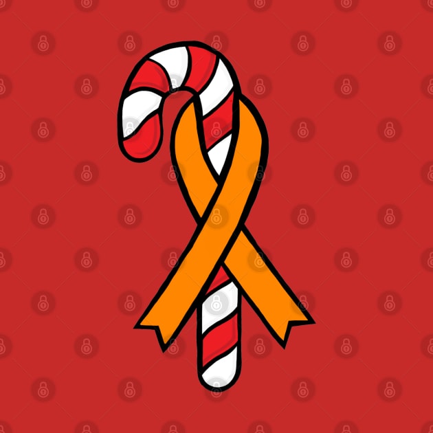 Candy Cane Awareness Ribbon (Orange) by CaitlynConnor