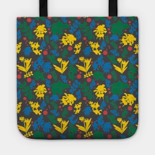 Cute Colorful Flowers Floral Nature Plant Pattern Tote