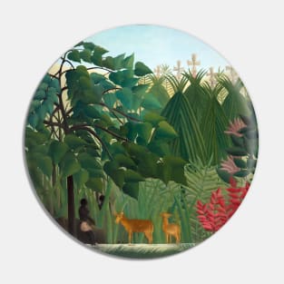 Henri Rousseau - The Waterfall Pin