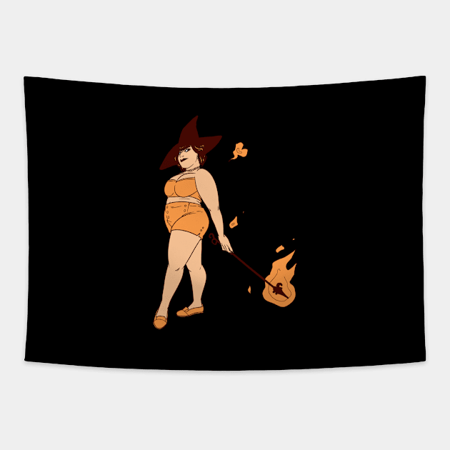 Fire Witch Tapestry by FindChaos