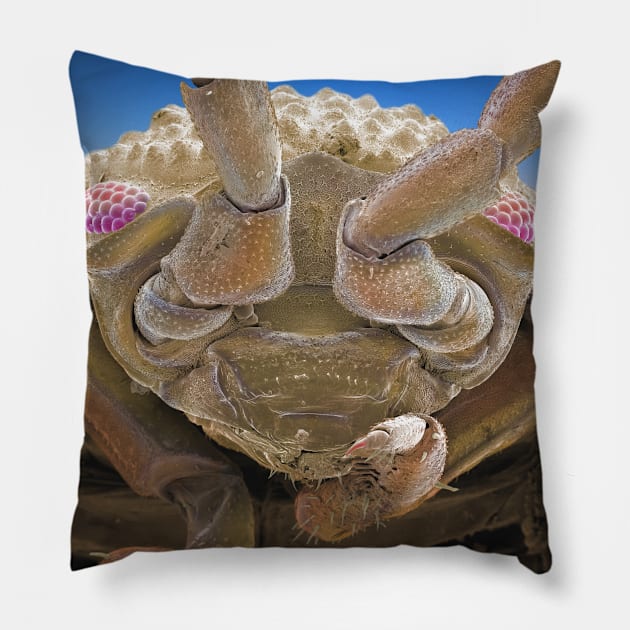 Scary Alien Sci-Fi Monster Creature Scifi Pillow by Citrus Canyon