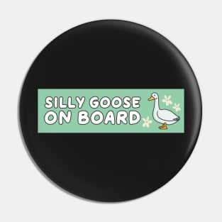 funny car bumper silly goose, Silly Goose On Board Funny Bumper Pin