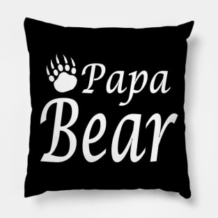 Papa Bear with bear claw Pillow