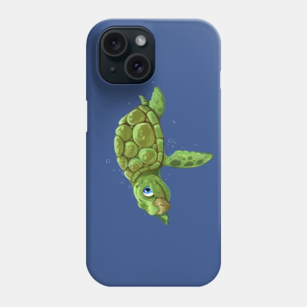 Sea turtle Phone Case by cartoonowl