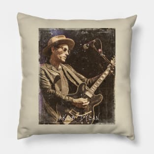 Vintage Jakob Dylan 80s Fan Art Pillow