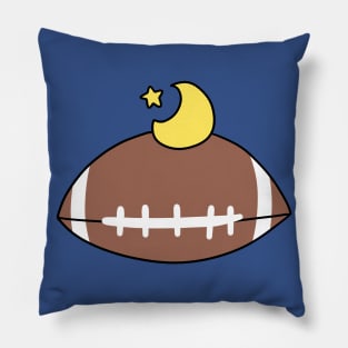 Moon Star Football Pillow