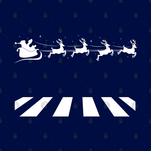 Santa in his sleigh Abbey Road Parody by TheShirtGypsy