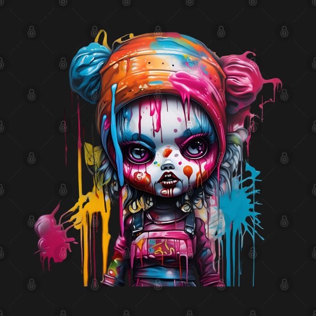 scary pink doll by mdr design