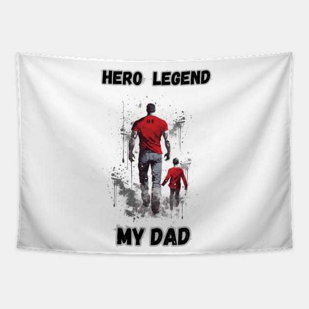 Best Dad Ever - Father's Day Tapestry by SzlagRPG