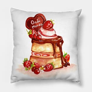 Strawberry Chocolate Cake Pillow