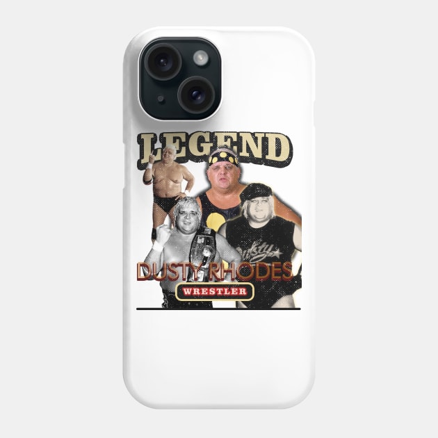 dusty rhodes art drawing Phone Case by Rohimydesignsoncolor