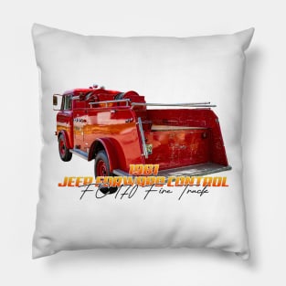 1961 Jeep Forward Control FC 170 Fire Truck Pillow