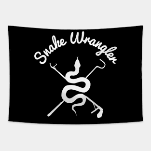 Snake Wrangler Logo Tapestry