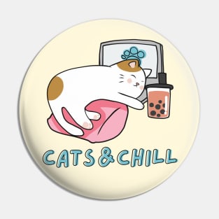 Cats and Chill Pin