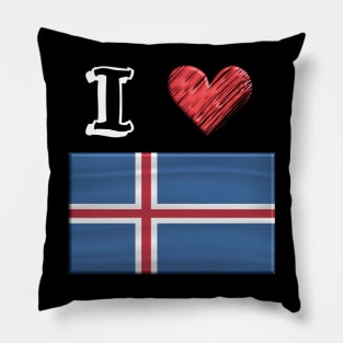 I love Flag from Island Pillow