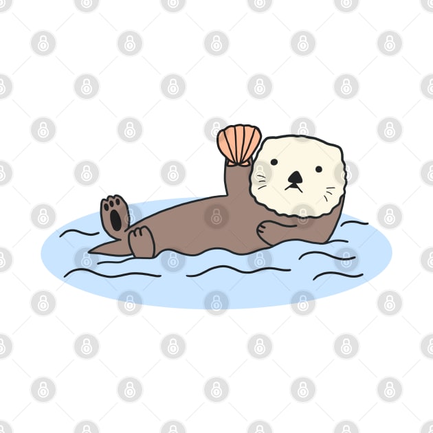 Cute Sea Otter by Marinaaa010