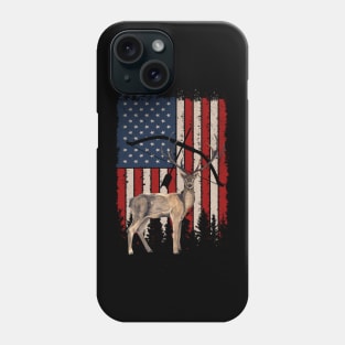 Deer Hunting American Flag Phone Case