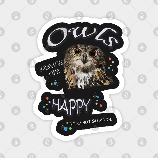 Royal Owl Magnet by obscurite