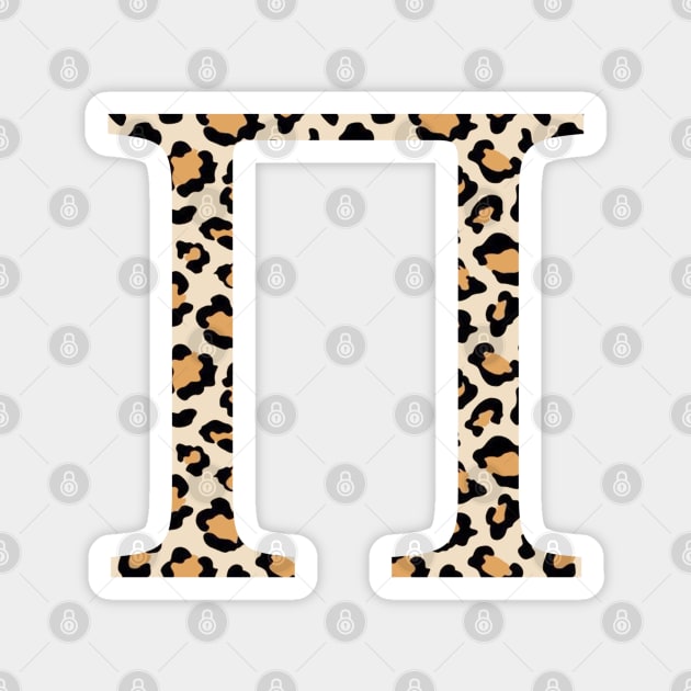 Pi Cheetah Greek Letter Magnet by AdventureFinder