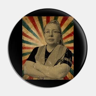 Thank You Gail Lewis  // Photo Vintage Retro Look Fan Design Pin