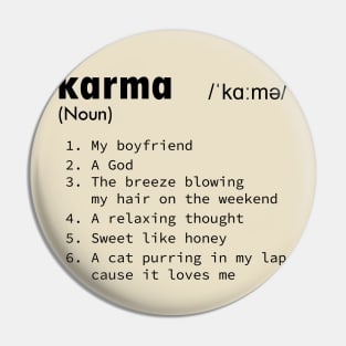 Karma definition Pin
