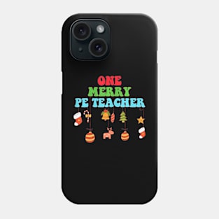 Groovy One Merry Pe Teacher Christmas Teacher Phone Case