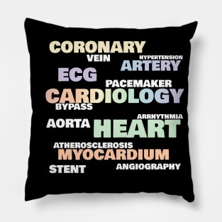 Favorite words of a cardiologist Pillow