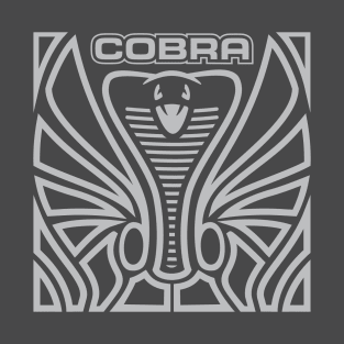 Cobra Hood Art (Silver on Dark Gray) T-Shirt