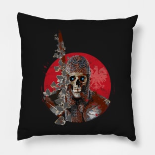 Grinning Knight Skull Pillow