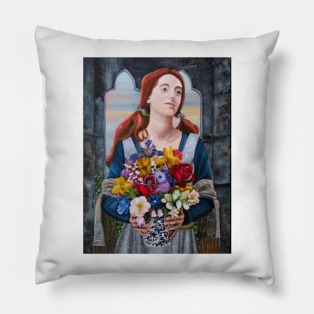 Les Fleurs d'Europa Pillow by starblueshell