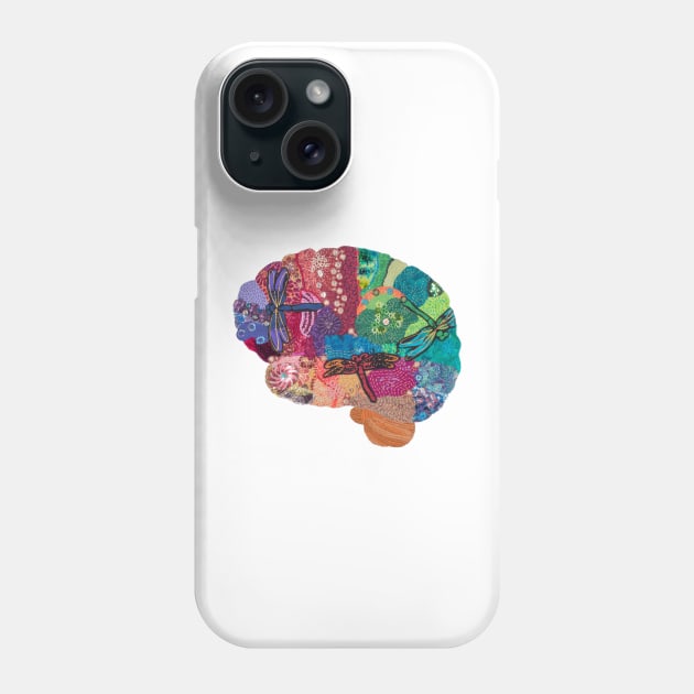 Dragonfly Brain - Creativity and Change Phone Case by Laurabund