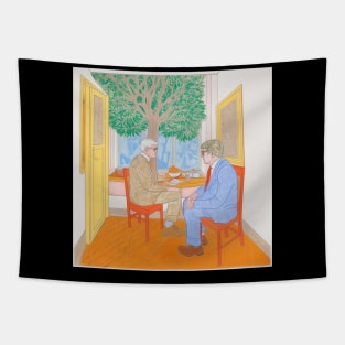 David Hockney drawing Tapestry