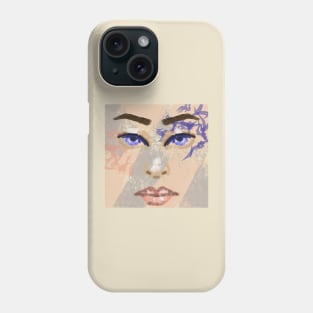 Eyes tattoo on  face Phone Case