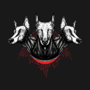 Cerberus Doberman Dogs T-Shirt