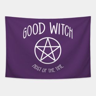 Good Witch Most of the Time! Funny Cheeky Witch® Tapestry