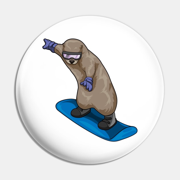 Otter Snowboard Winter sports Pin by Markus Schnabel