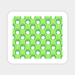 Lime Frog Pattern Magnet