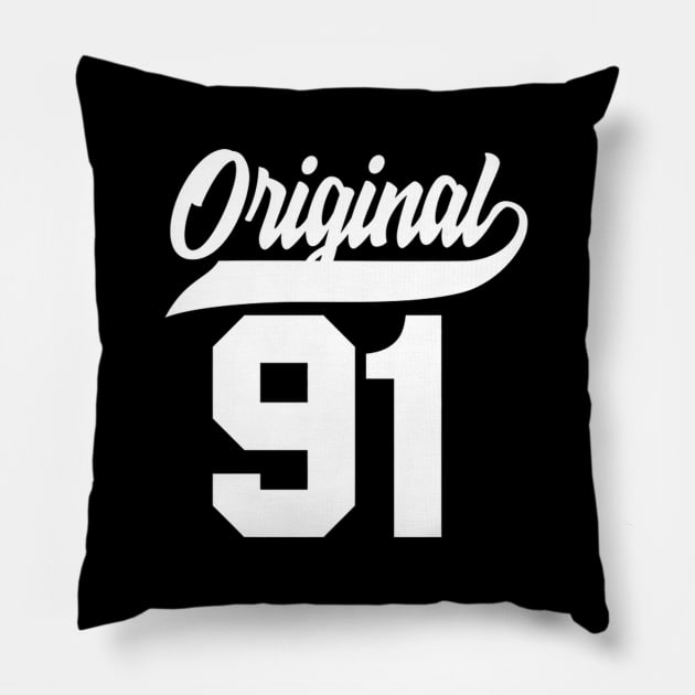 29Th Born 1991 Pillow by HypeRamen