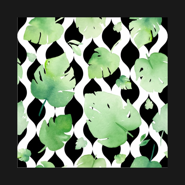 Cute Tropical Leaf Pattern by annaleebeer