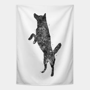 Siberian Husky black and white Tapestry