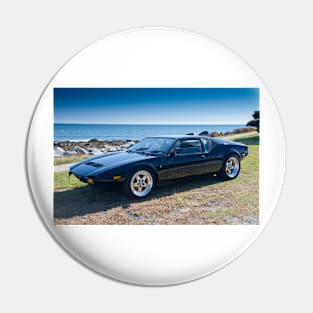 DeTomaso Pantera at the coast Pin