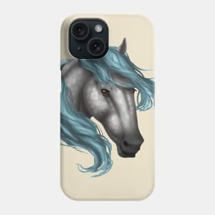 Horse Head - Dapple Blue Hair Phone Case