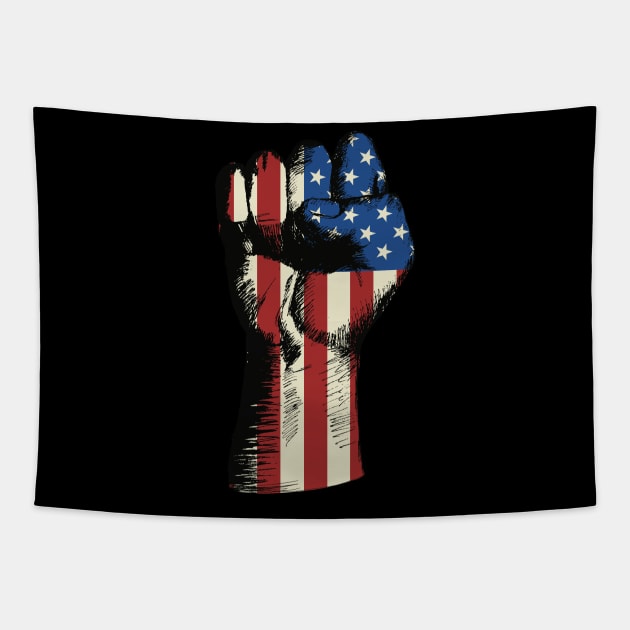Resist Fist - Black life matters Tapestry by RedCrunch