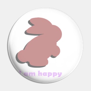 Bunny is happy Pin