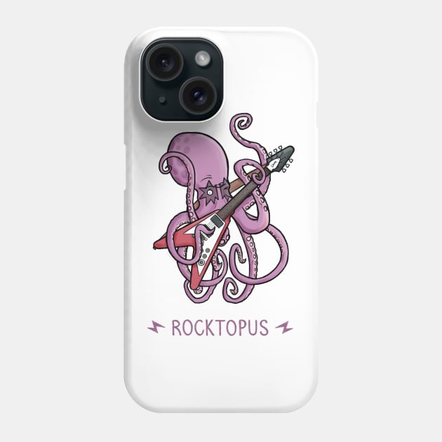 Rocktopus Phone Case by CarlBatterbee