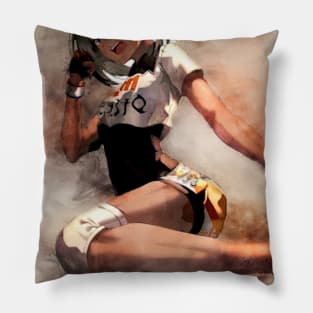 Saitou Anime Watercolor Pillow